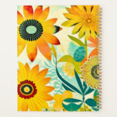 Hübsche Kunst-Blume Mit Monogramm Planer (Rückseite)