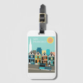 Hübsche Kunst San Francisco Gepäckanhänger (Vorderseite Vertikal)