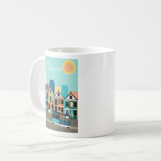 Hübsche Kunst San Francisco Kaffeetasse (Vorderseite Links)