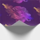 Hübsche künstlerische abstrakte Samtfarbe Geschenkpapier (Ecke)