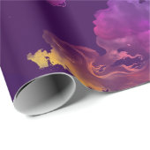 Hübsche künstlerische abstrakte Samtfarbe Geschenkpapier (Rolleneckpunkt)