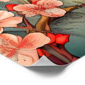 Hübsche künstlerische Schmetterlingsmarine Kunst Poster (Ecke)