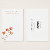 Hübsche Kupferorangen-Schmuckkarten (Vorne & Hinten)