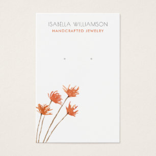 Hübsche Kupferorangen-Schmuckkarten