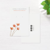 Hübsche Kupferorangen-Schmuckkarten (Schreibtisch)