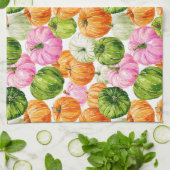 Hübsche Kürbis Geschirrtuch (Gefaltet)