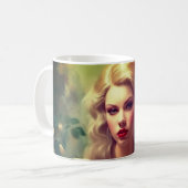 Hübsche Lady Kaffeetasse (Vorderseite Links)