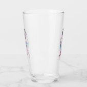 Hübsche Lady Pink Kleid Blue Scarf Altes Ägypten Glas (Links)