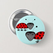 Hübsche Ladybugs Button (Vorne & Hinten)
