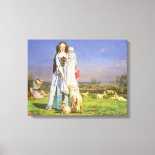 Hübsche Lämmer by Ford Madox Brown Leinwanddruck