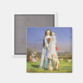 Hübsche Lämmer by Ford Madox Brown Magnet (Vorderseite/Rückseite)