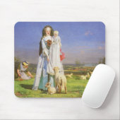 Hübsche Lämmer by Ford Madox Brown Mousepad (Mit Mouse)