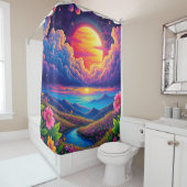 Hübsche Landschaft Duschvorhang (Beispiel)