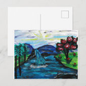 Hübsche Landschaft Postkarte (Vorne/Hinten)