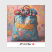 Hübsche Lappen mit Wissen Aufkleber (Blatt)