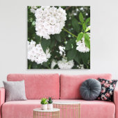 Hübsche Laurel Weiße Blume Leinwanddruck (Insitu (Wohnzimmer))