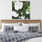 Hübsche Laurel Weiße Blume Leinwanddruck (Insitu (Schlafzimmer))