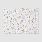 Hübsche Lavendelblumen Geburtstag Seidenpapier (Vorderseite)