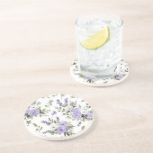 Hübsche Lavendelblumen Getränkeuntersetzer (Seite)