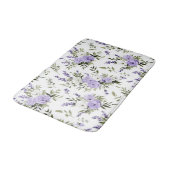 Hübsche Lavendelblüten  Badematte (Schrägansicht)