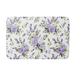 Hübsche Lavendelblüten Badematte