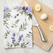 Hübsche Lavendelblüten Geschirrtuch (Viertel Falte)