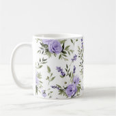 Hübsche Lavendelblüten Kaffeetasse (Links)