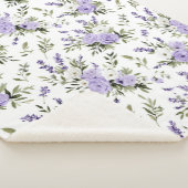 Hübsche Lavendelblüten  Sherpadecke (3/4)