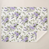 Hübsche Lavendelblüten  Sherpadecke (Vorderseite (Horizontal))
