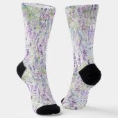 Hübsche Lavendelblüten Socken (Gewinkelt)