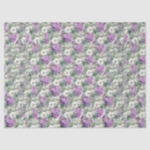 Hübsche Lavender Hydrangeas & Eucalyptus Seidenpapier (Vorderseite)