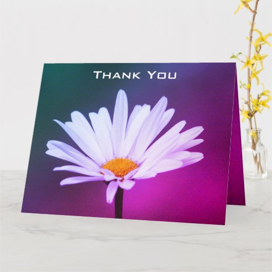 Hübsche, lebendige Farben Karte (Gelbe Blume)