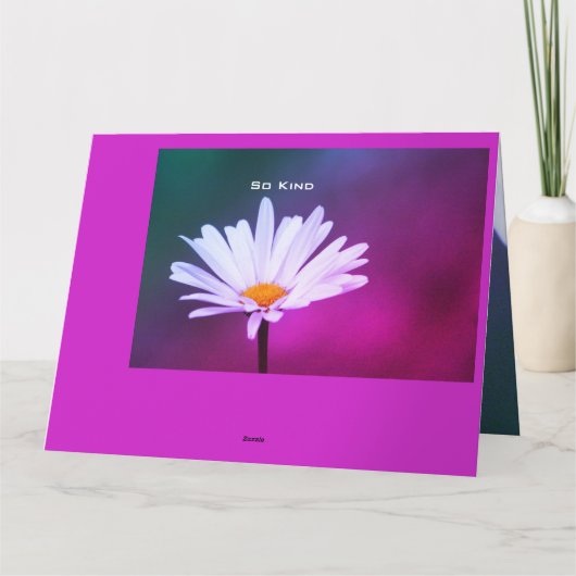 Hübsche, lebendige Farben Karte (Rückseite)