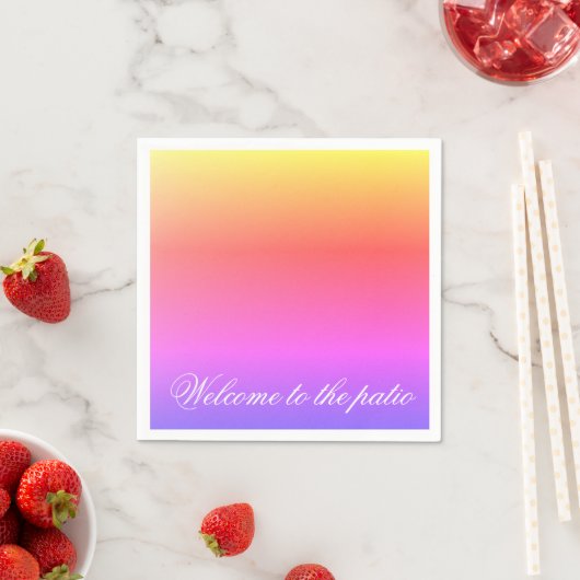 Hübsche, lebendige Pastel Serviette (Beispiel)