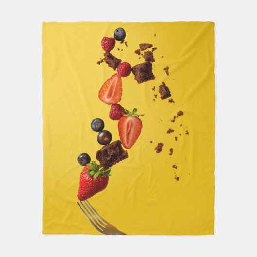 Hübsche Lebensmittel Fleecedecke (Vorderseite)