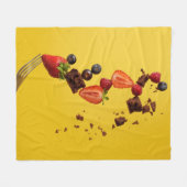 Hübsche Lebensmittel Fleecedecke (Vorderseite (Horizontal))