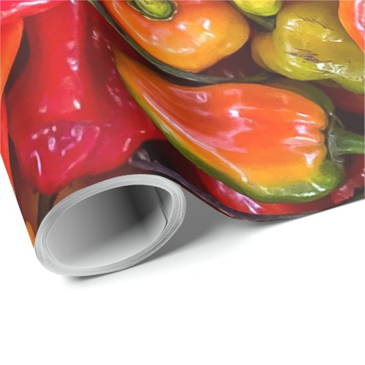 Hübsche Lebensmittel Geschenkpapier (Rolleneckpunkt)