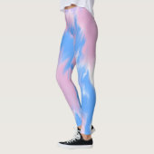 Hübsche Leggings in Pastellblau Lila und rosa (Links)