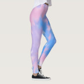 Hübsche Leggings in Pastellblau Lila und rosa (Rechts)