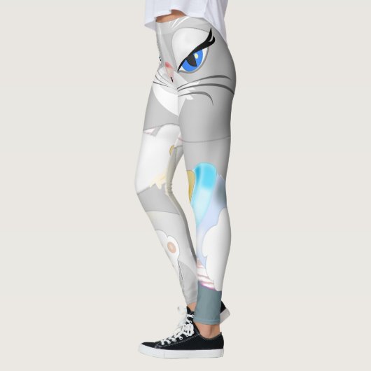 Hübsche Leggings mit Katze (Links)