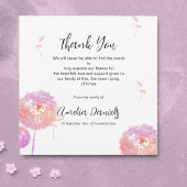 Hübsche Leuchte Beerdigung Dankeschön Karte