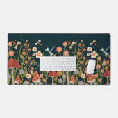 Hübsche Libelle-Pilzblumen Schreibtischunterlage (Tastatur & Maus)