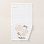 Hübsche Libelle und Blätter Feminine Badhandtuch Set (Handtuch)