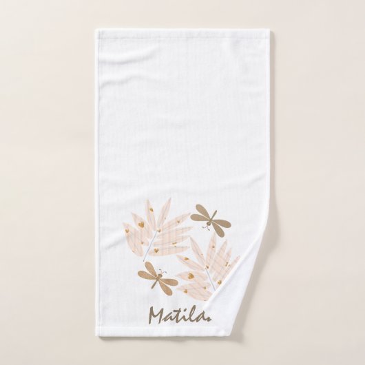 Hübsche Libelle und Blätter Feminine Badhandtuch Set (Handtuch)
