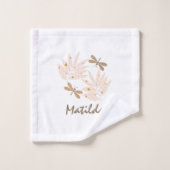 Hübsche Libelle und Blätter Feminine Badhandtuch Set (Waschlappen)