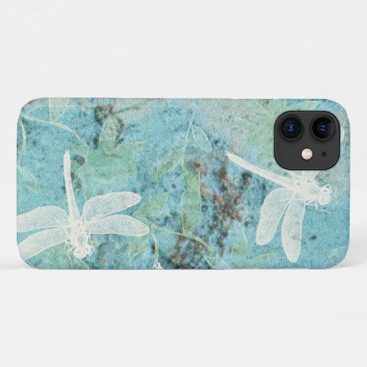 Hübsche Libellen, Aquamarine Kunst Case-Mate iPhone Hülle (Rückseite (Horizontal))