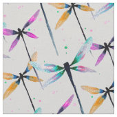 Hübsche Libellen-Aquarellbilder Stoff (Nahaufnahme)