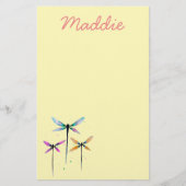 Hübsche Libellen, rustikal Briefpapier (Vorderseite)