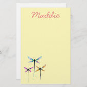 Hübsche Libellen, rustikal Briefpapier (Vorne/Hinten)