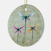 Hübsche Libellen, rustikal Keramik Ornament (Links)